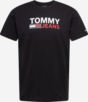 Tommy Jeans Shirt in Black: front