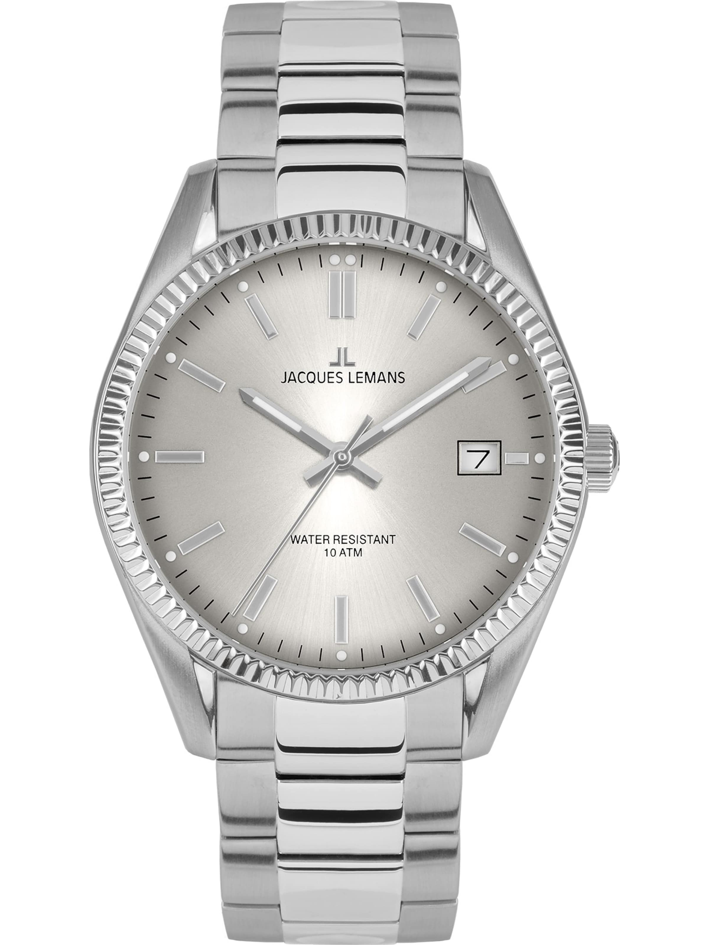 Jacques Lemans Uhr in Silber: Vorderseite