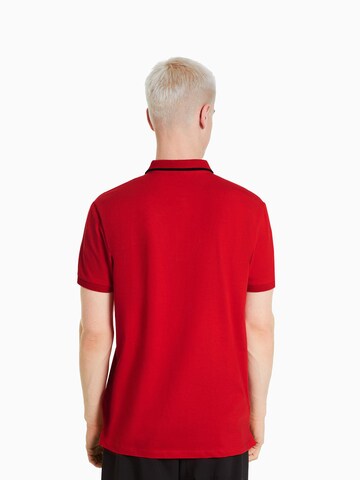 Bershka Koszulka w kolorze czerwony