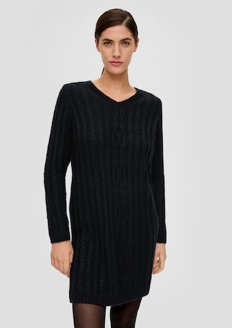s.Oliver BLACK LABEL Knit dress in Black: front
