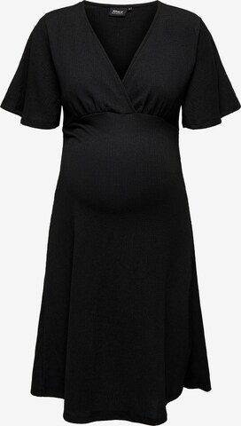 Only Maternity Jurk in Zwart: voorkant