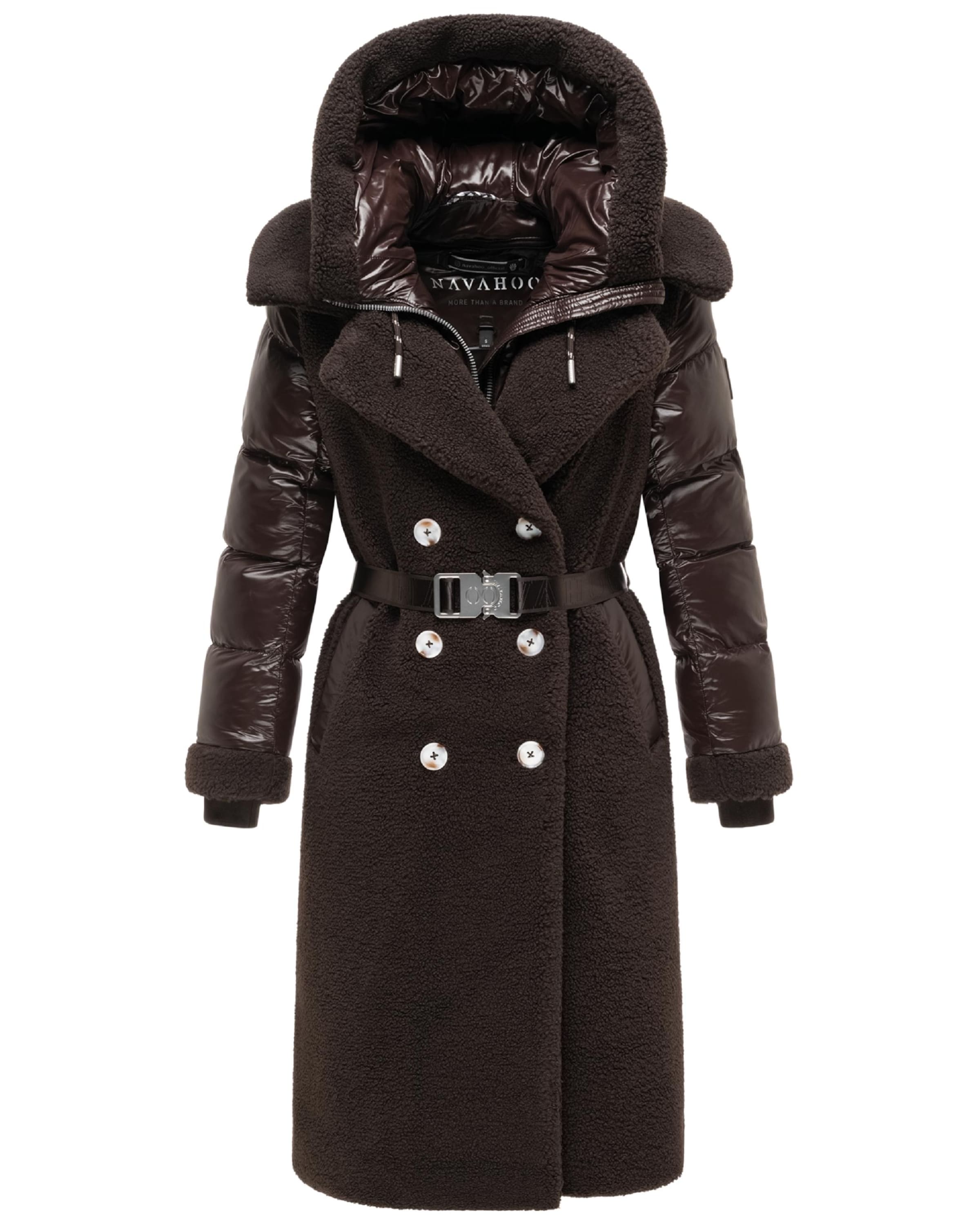 NAVAHOO Winter coat in Brown: front