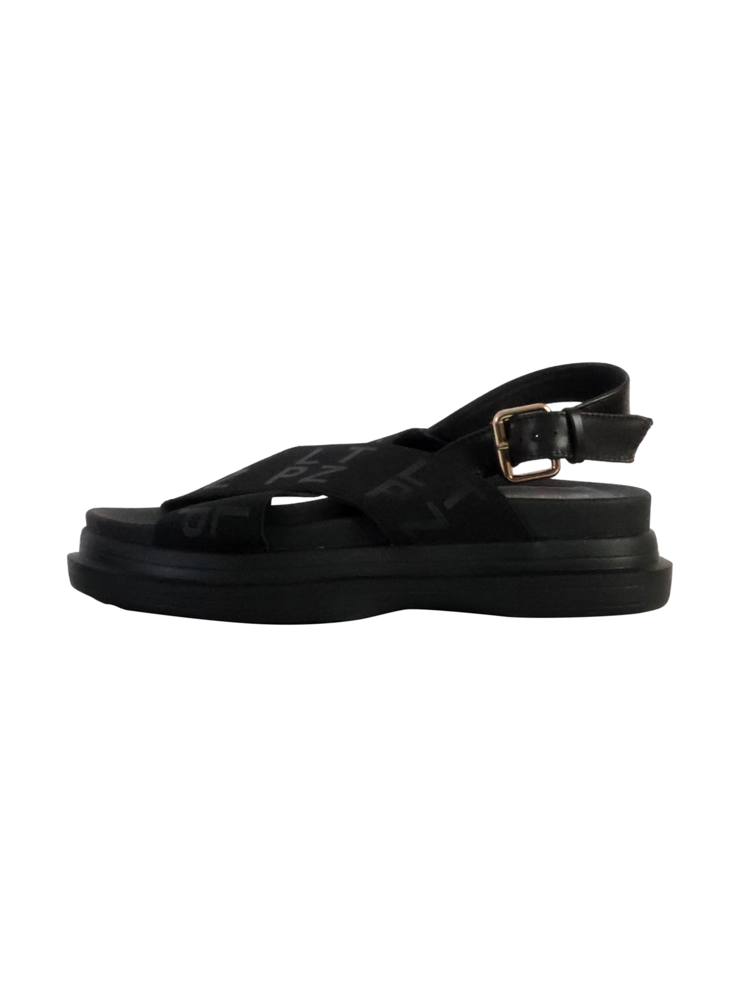 Les Tropéziennes Sandal in Black: front