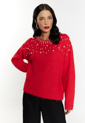 faina Sweater 'Koosh' in Red: front