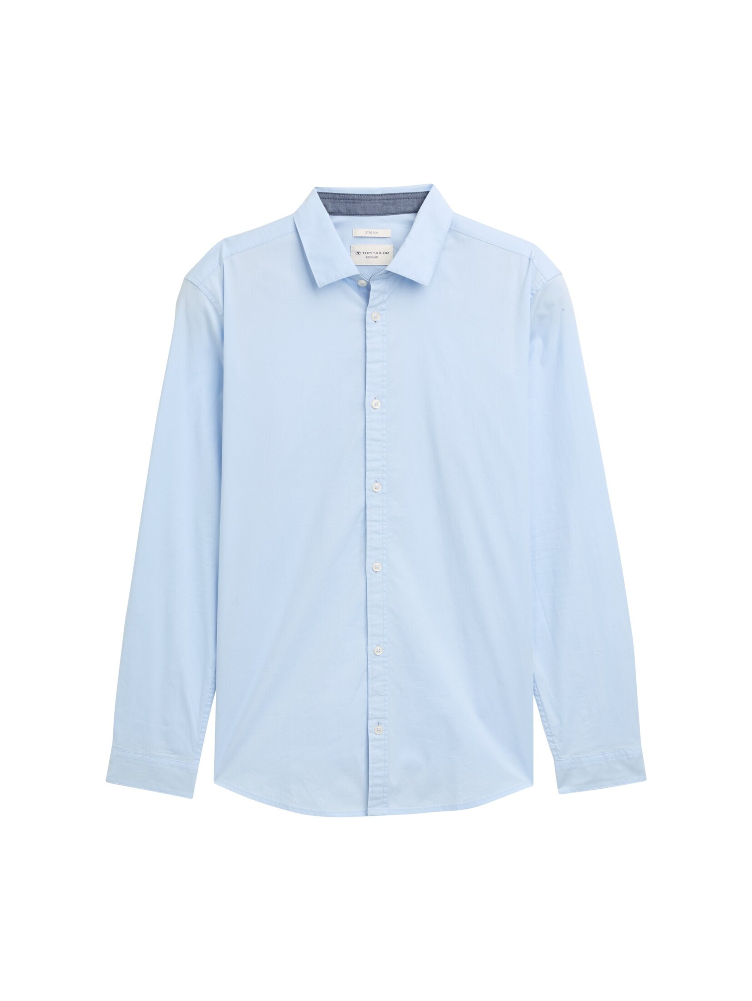 TOM TAILOR Button Up Shirt in Blue: front