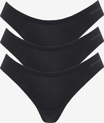 Organication Slip in Schwarz: Vorderseite