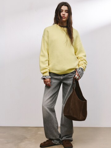 Pull&Bear Pullover in Gelb