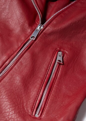MANGO Přechodná bunda – červená