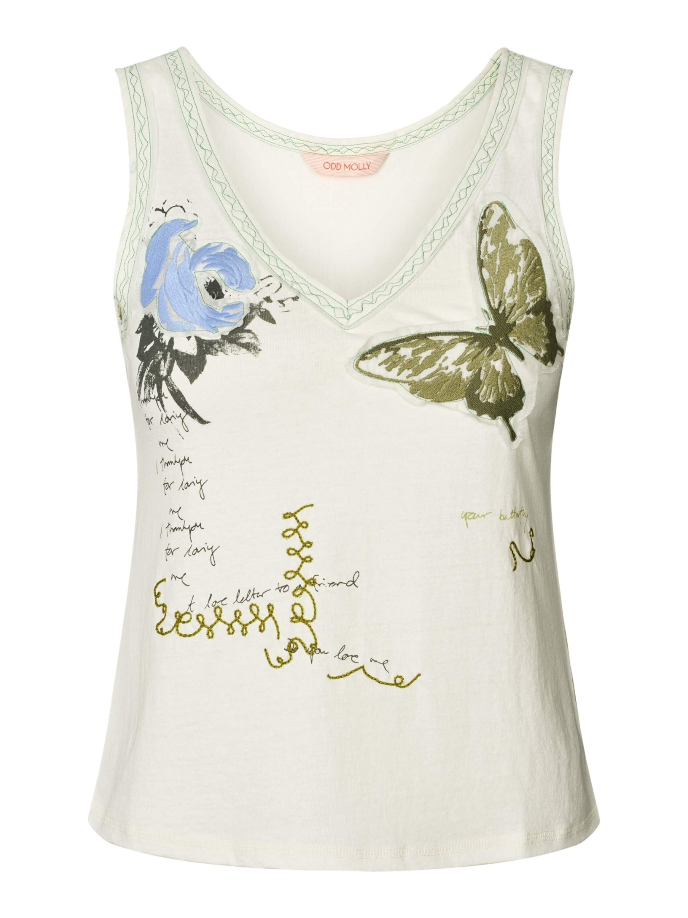Top di Odd Molly in bianco: frontale