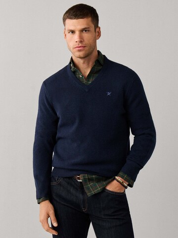 Pullover di Hackett London in blu: frontale