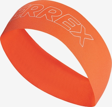 ADIDAS TERREX - Banda de cabeza deportiva en naranja: frente