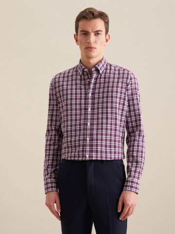 Coupe slim Chemise SEIDENSTICKER en violet : devant