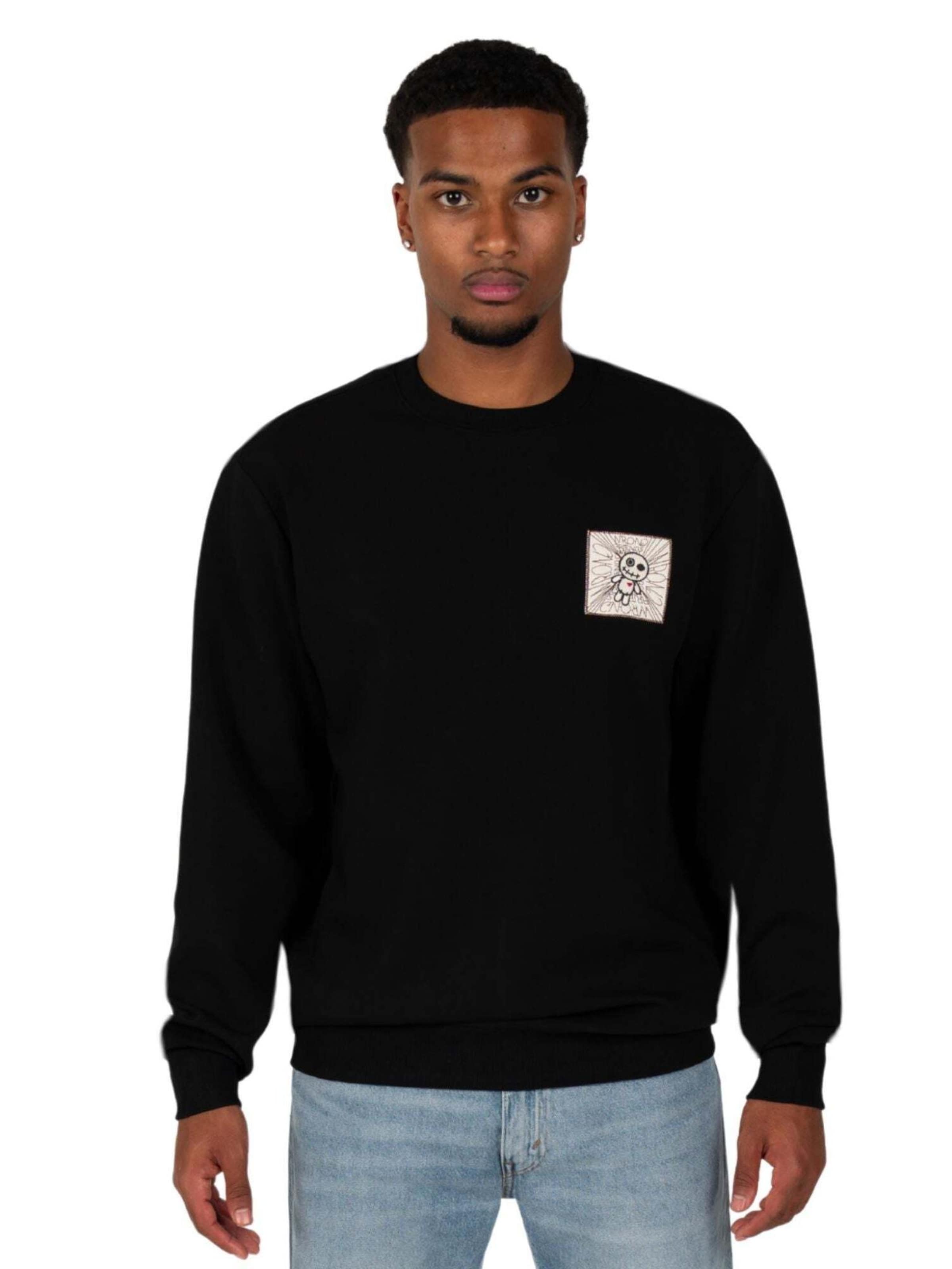 WRONG FRIENDS Sweatshirt 'Rio Bravo' in Schwarz: Vorderseite