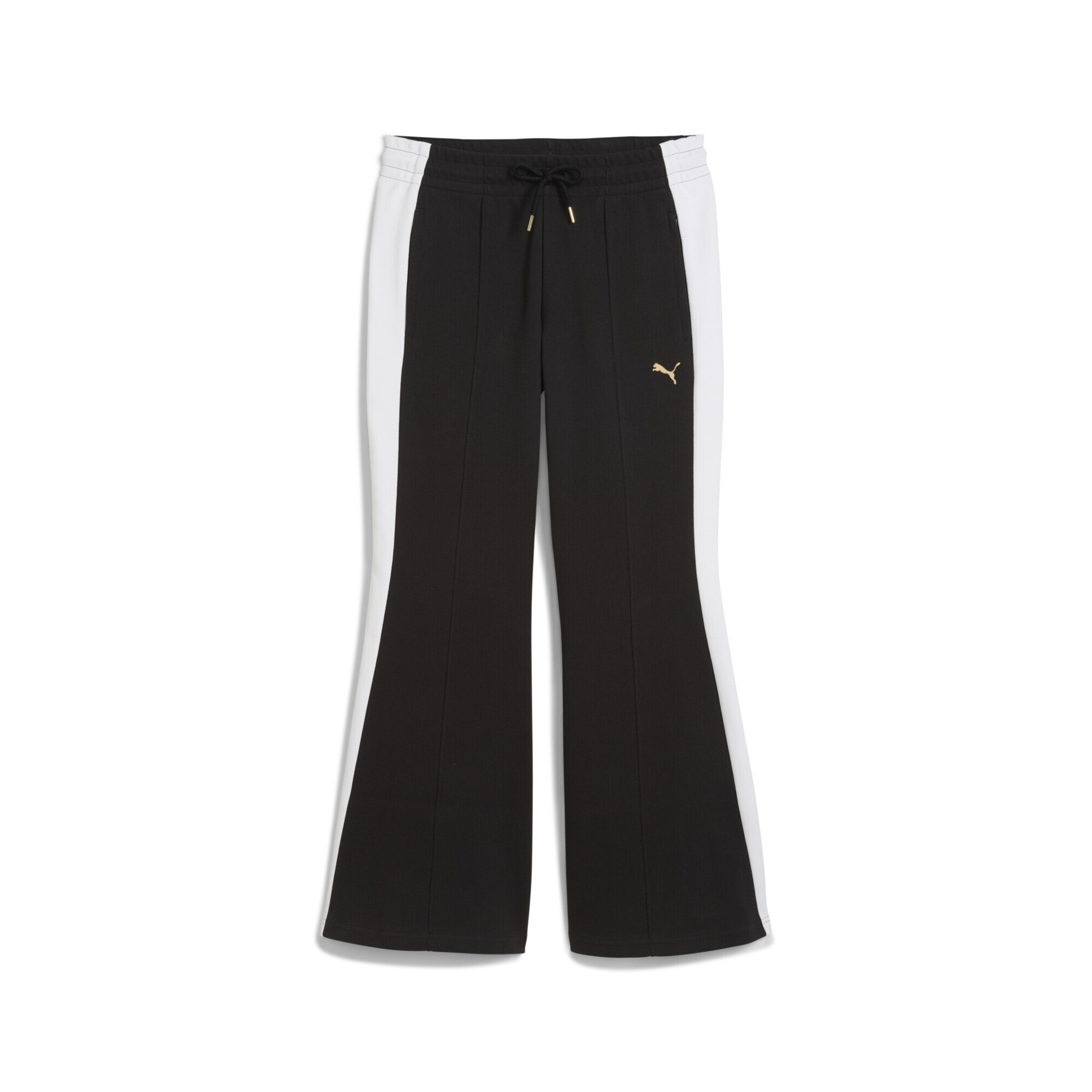PUMA Regular Workout Pants 'T7' in Black: front