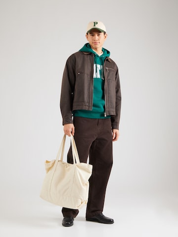 Bluză de molton de la GANT pe verde