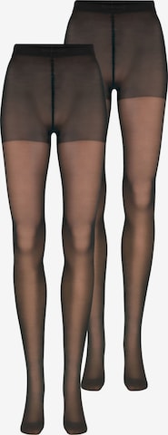 Nur Die - Collants finos ' Karneval Glitzer 25 DEN 2-Pack ' em preto: frente