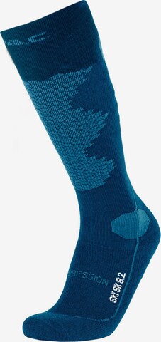 P.A.C. Athletic Socks in Blue: front