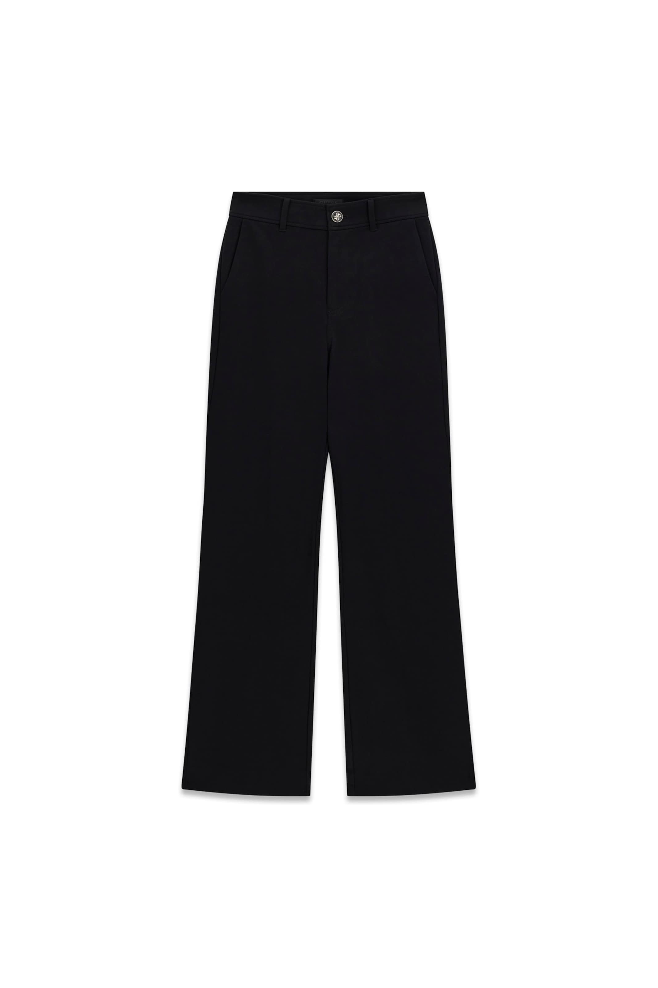 Evazați Pantaloni 'CHRISSY' de la GUESS pe negru: față