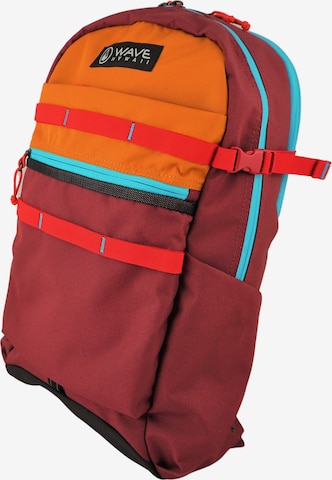 Wave Hawaii Backpack ' Recy 20 ' in Red: front