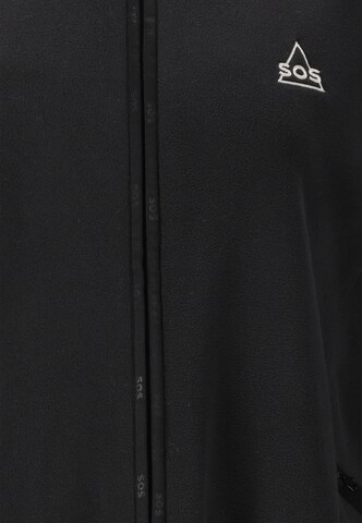 SOS Fleecejacke 'Hakuba' in Schwarz