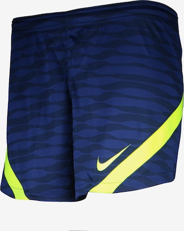 NIKE Workout Pants in Blue: front