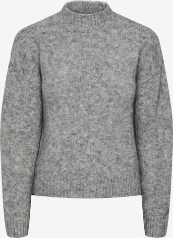 PIECES Sweater 'KAMMA' in Grey: front