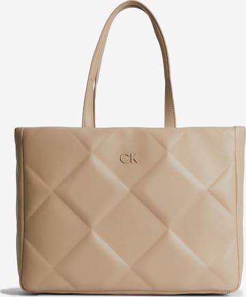 Calvin Klein Shopper in Brown: front