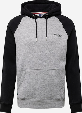 Sweat-shirt 'Essential' Superdry en gris : devant