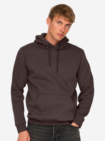 Only & Sons Sweatshirt 'Ceres' in Brown