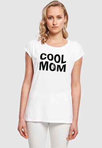 Merchcode Shirt 'Mothers Day - Cool Mom' in White: front