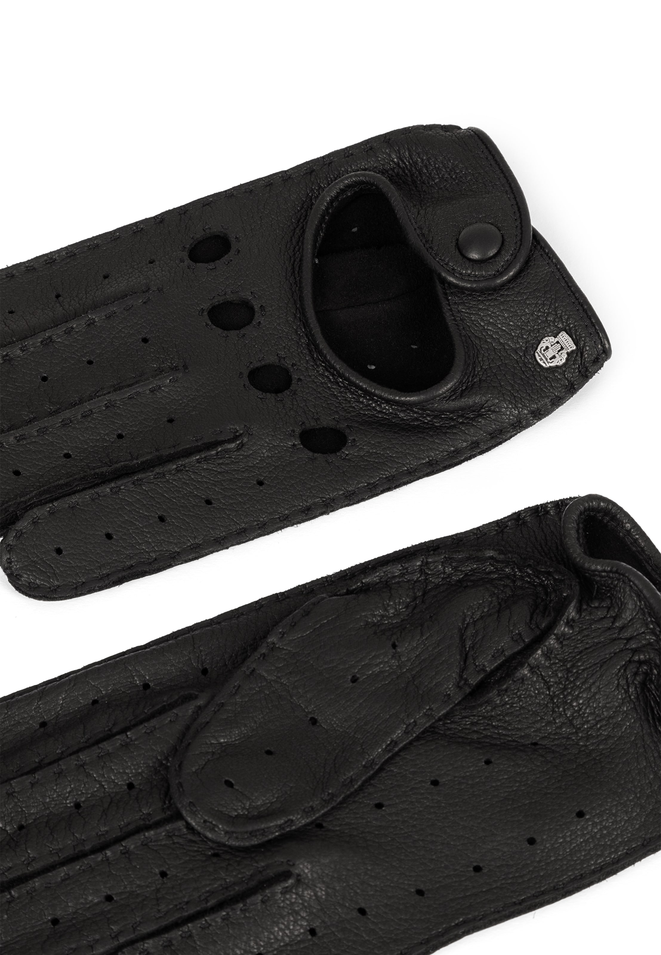 Roeckl Full finger gloves 'TORONTO AUTOFAHRER' in Black
