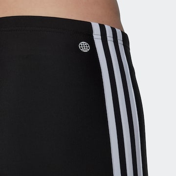 ADIDAS PERFORMANCE Athletic Swim Trunks 'Classic 3-Stripes Jammers' in Black