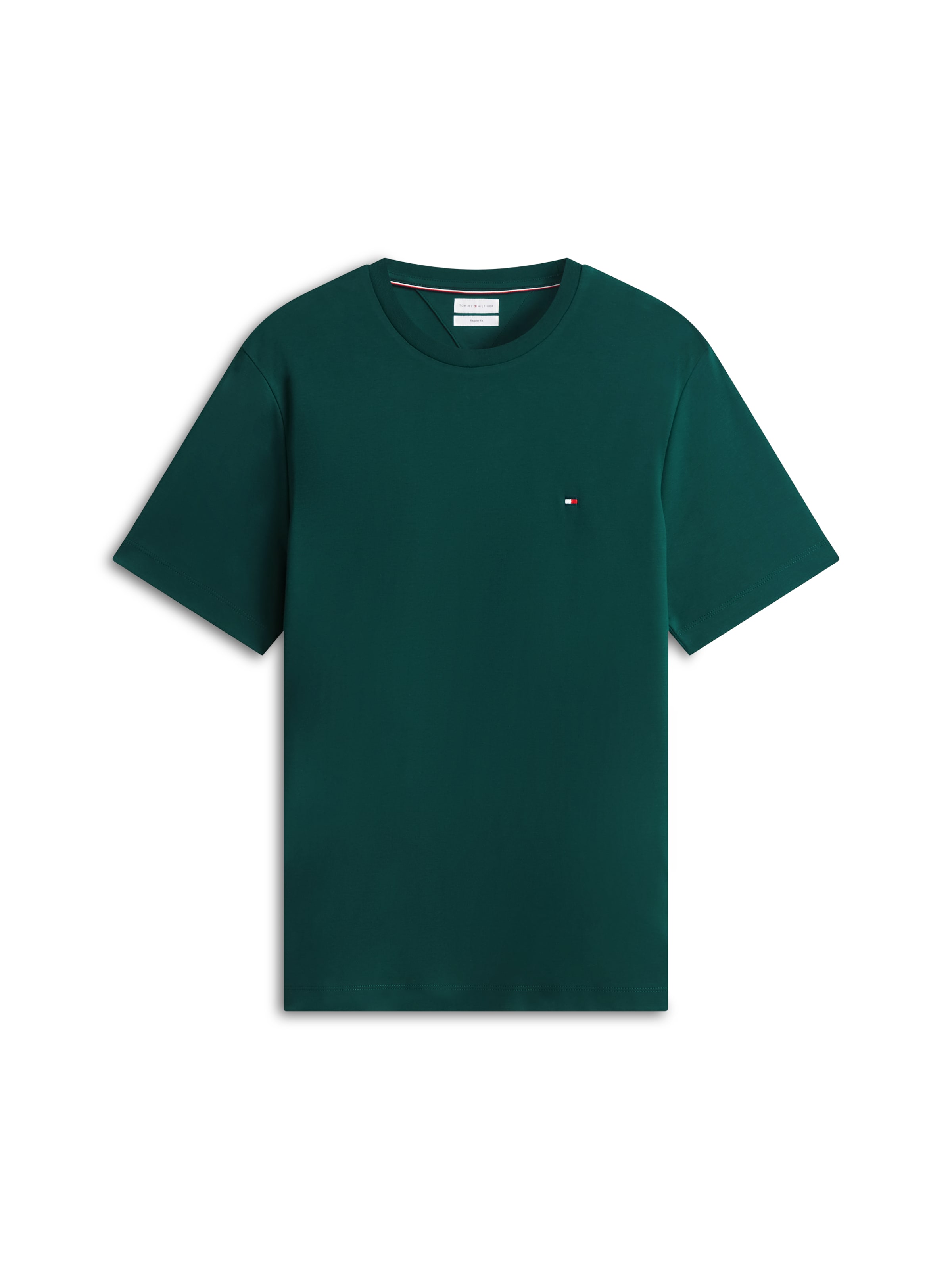 T-Shirt TOMMY HILFIGER en vert : devant