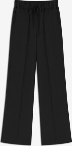 Twist Pants in Black: front