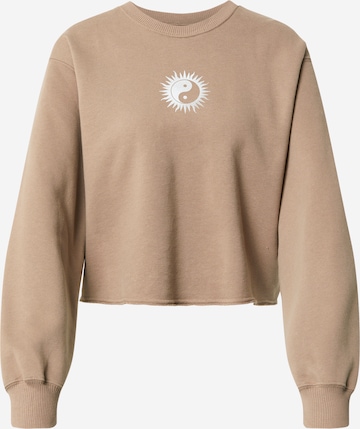 Sweat-shirt HOLLISTER en marron : devant