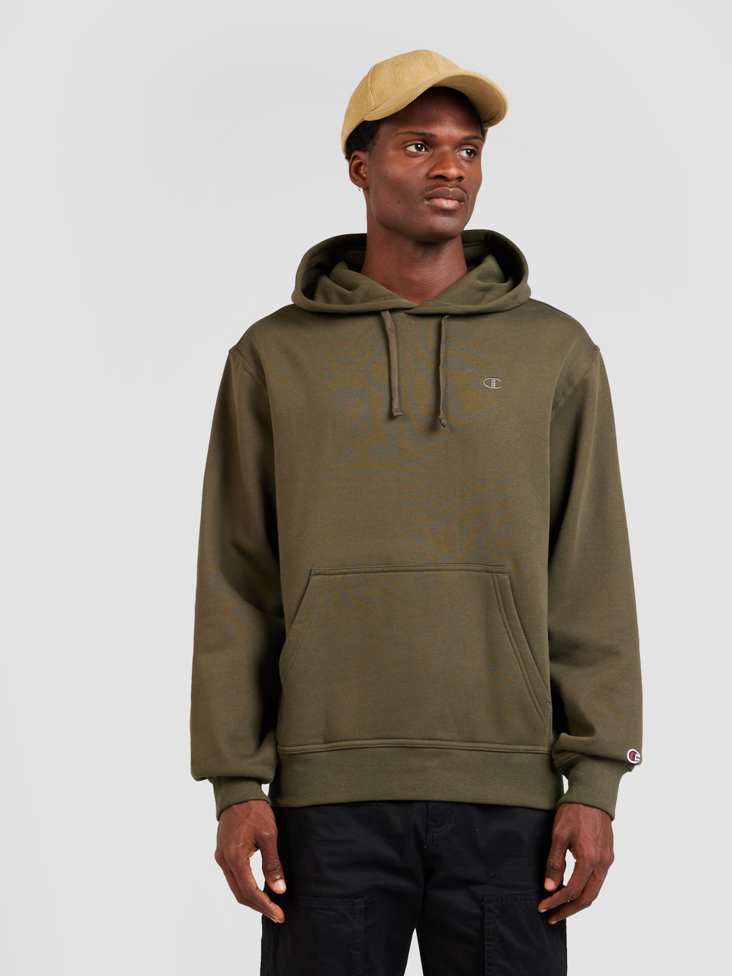 Champion Authentic Athletic Apparel Sweatshirt in Olive ABOUT YOU