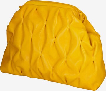 Pochette 'Pochette Verona in Pelle Sauvage - Tracolla Regolabile Made in Italy' di Gave Lux in giallo: frontale
