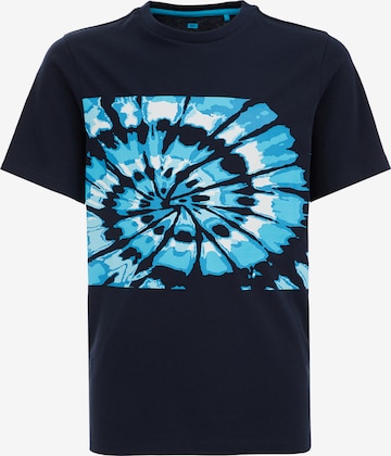 T-Shirt WE Fashion en bleu : devant