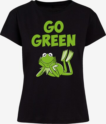 F4NT4STIC Shirt 'Disney Muppets Go Green' in Schwarz: predná strana