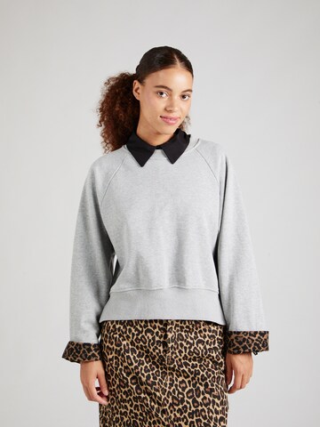 Sweat-shirt NÜMPH en gris : devant
