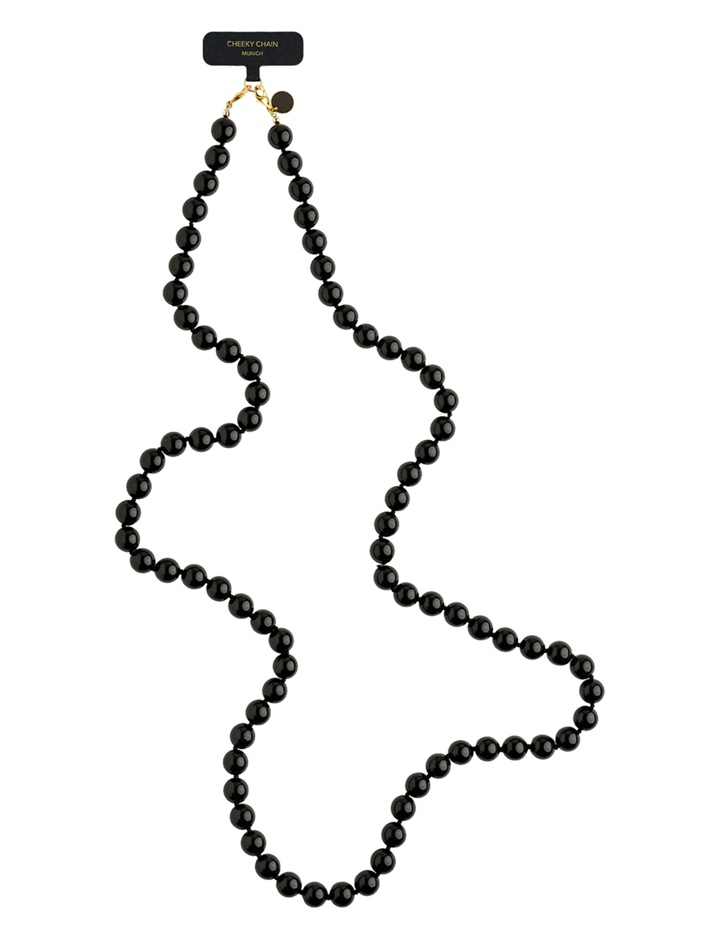 Cheeky Chain Munich Handykette 'Sally' in Schwarz: Vorderseite