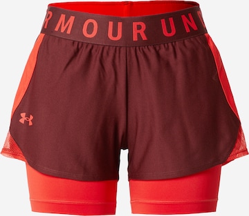 UNDER ARMOUR Sportbyxa 'Play Up' i röd: framsida