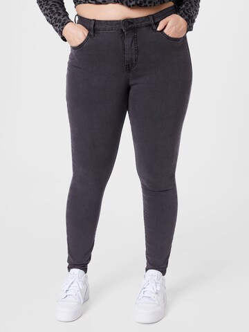 Zizzi - Slimfit Vaquero 'AMY' en gris: frente