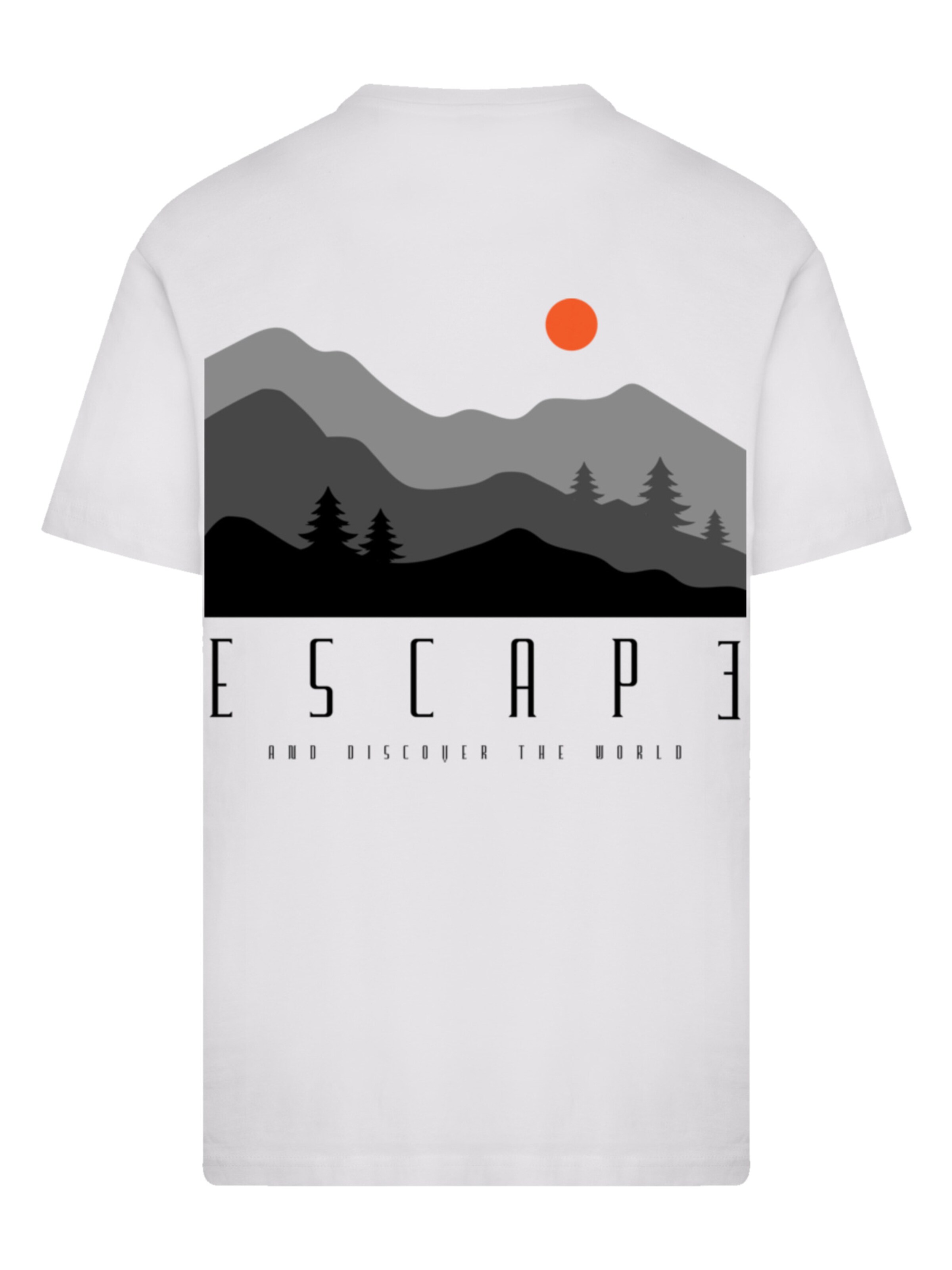 F4NT4STIC Shirt 'Escape Discover the World Forest Landscape' in White