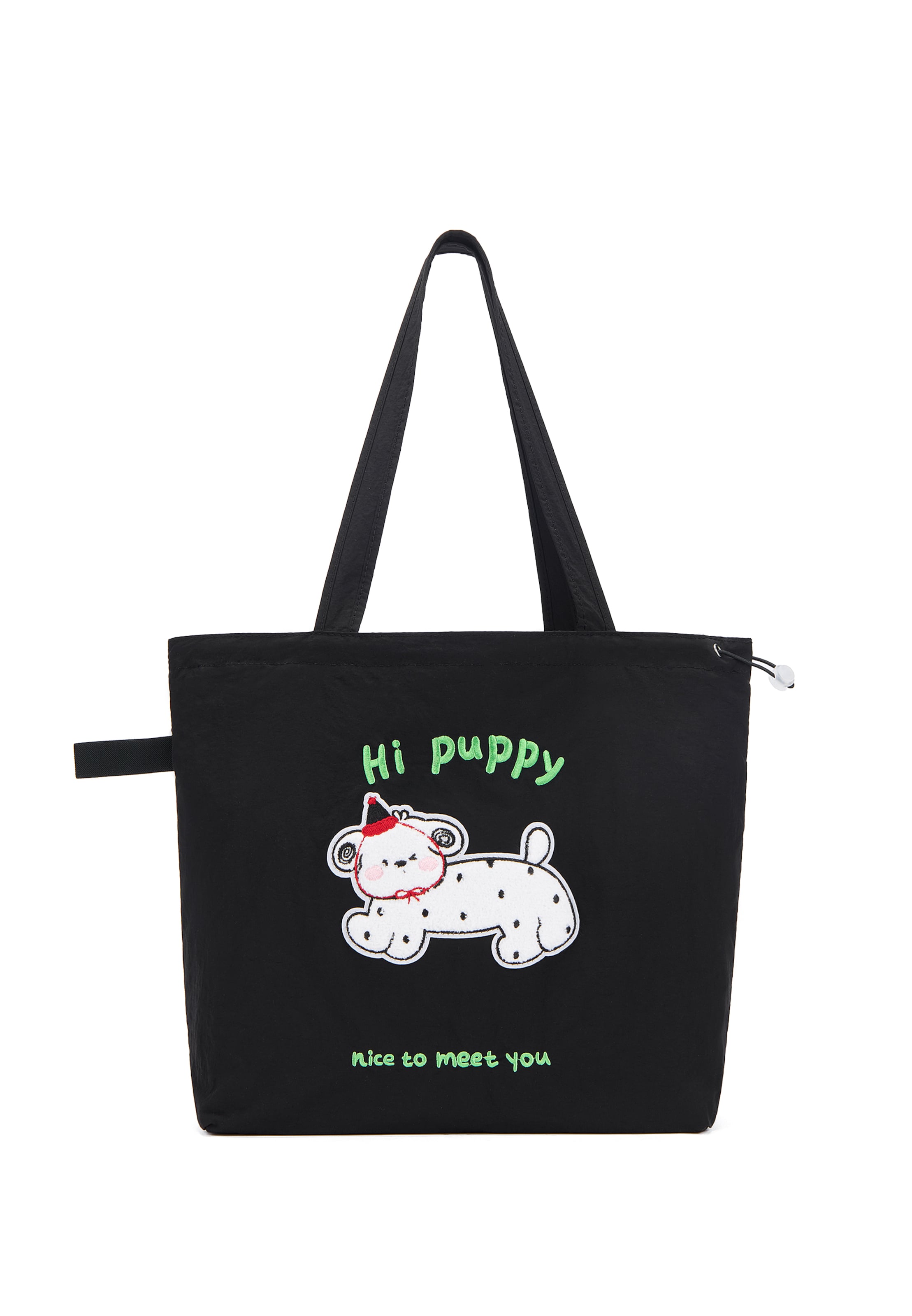 MYMO - Bolso de hombro en negro: frente