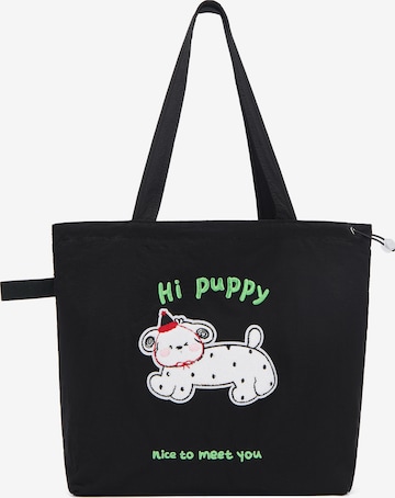 MYMO - Bolso de hombro en negro: frente