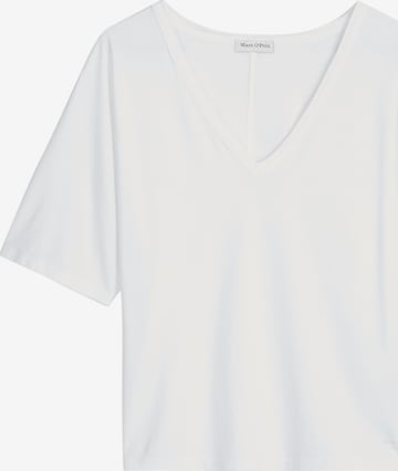 T-shirt Marc O'Polo en blanc : devant