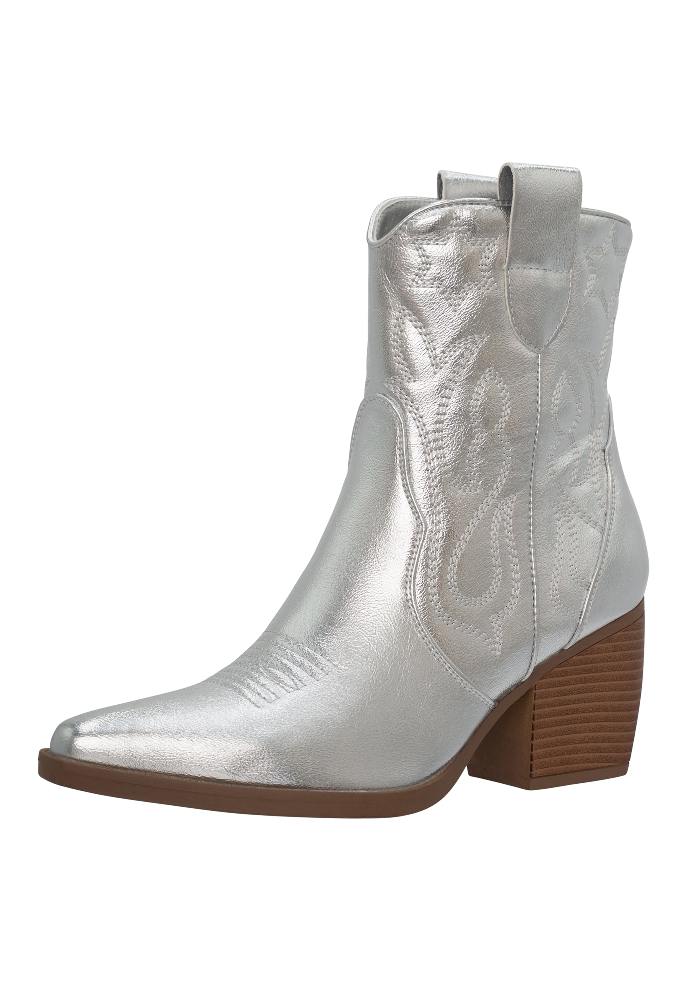 Salinyang Comwboystøvler i sølv: forside