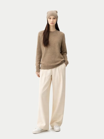 GOBI Cashmere Neulepaita 'Cashmere Hat & Sweater Set' värissä ruskea