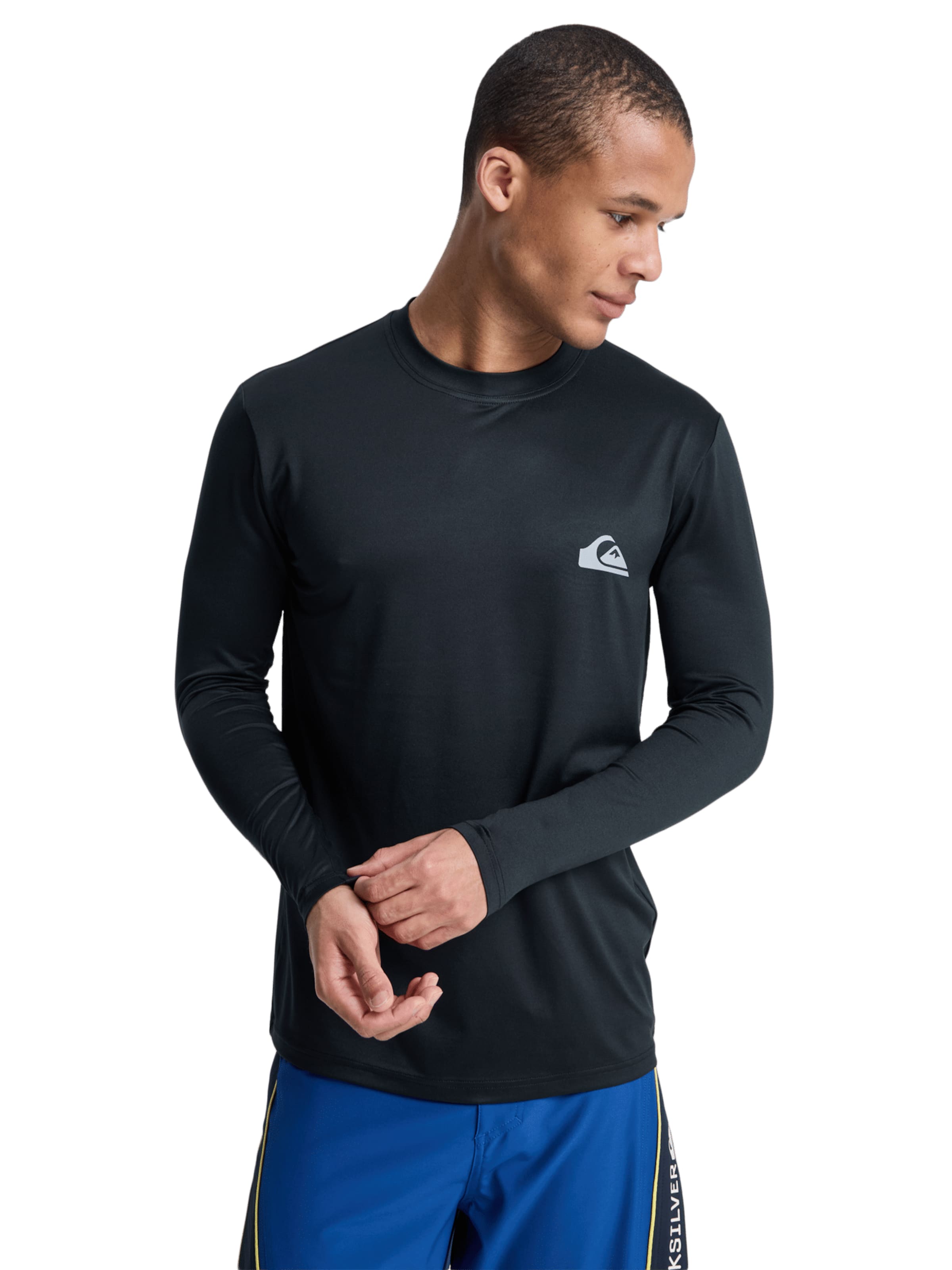 QUIKSILVER Funktionsshirt 'Everyday' in Schwarz: Vorderseite